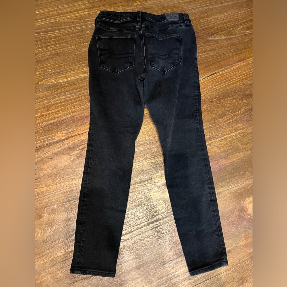American Eagle Black Hi-Rise Jegging
